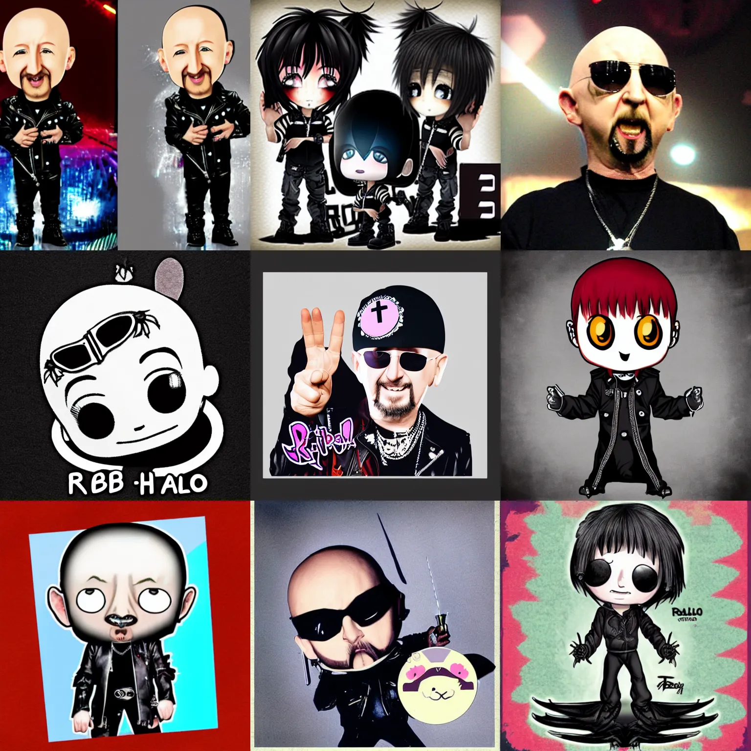 Prompt: ultra-kawaii chibi Rob Halford