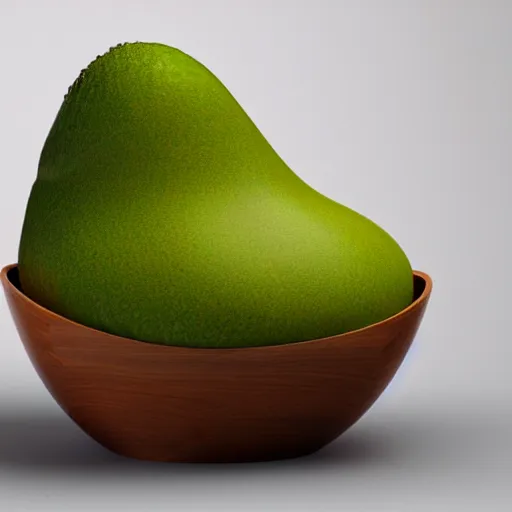 Image similar to An avocado chair