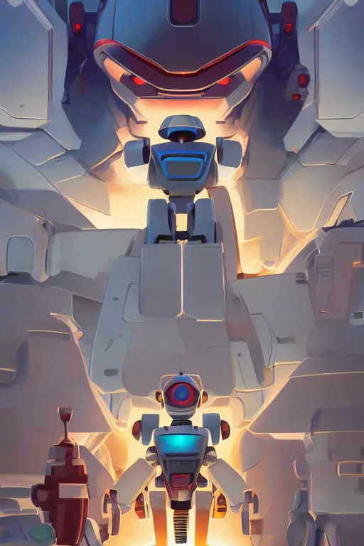 Image similar to metabots medabots medarotto medarot robot minimalist comics, behance hd by jesper ejsing, by rhads, makoto shinkai and lois van baarle, ilya kuvshinov, rossdraws global illumination ray tracing hdr radiating a glowing aura