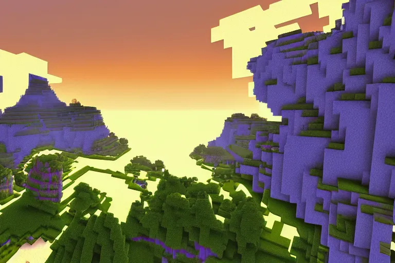 Image similar to minecraft aether, heaven in minecraft, angelic lighting, absolutely breathtaking and beautiful