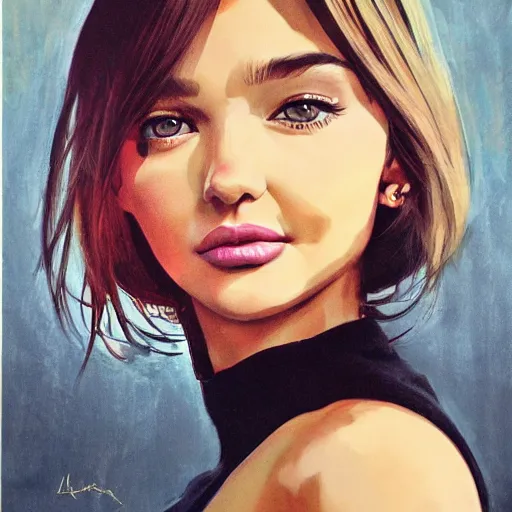 Prompt: Miranda Kerr, portrait, by ilya kuvshinov