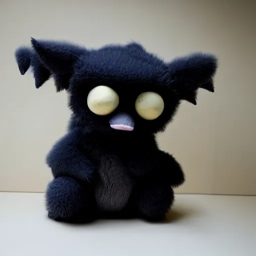 Image similar to a cute plush fluffy chthonic doll monster made to look like a baby