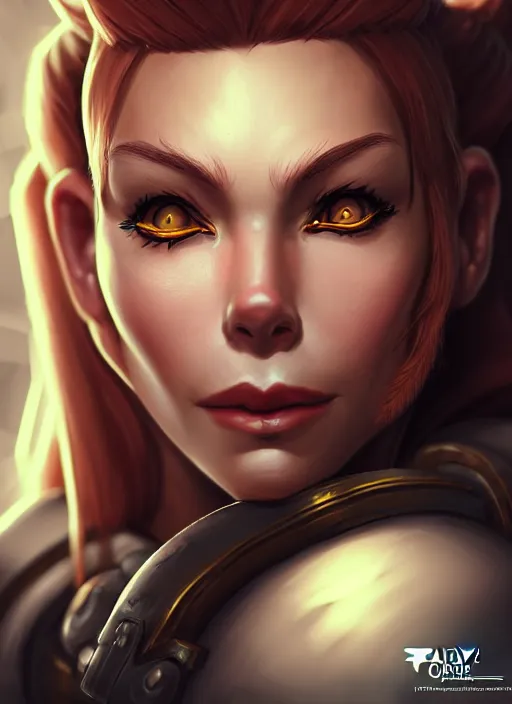 Image similar to lovely brigitte from overwatch, fantasy, fantasy art, character portrait, portrait, close up, highly detailed, scifi art, intricate detail, amazing detail, sharp focus, vintage fantasy art, vintage sci - fi art, radiant light, trending on artstation, caustics, by olivier couston