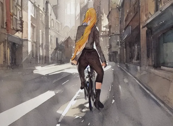 Image similar to concept art of allyway in england city, pinterest, artstation trending, behance, watercolor, by coby whitmore *, silver, laser light *,