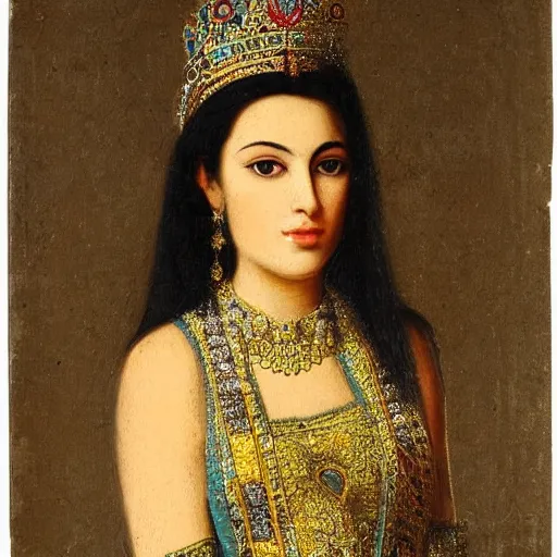 Image similar to Portrait of a Persian Princess who is an architect, beautiful princess