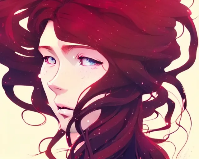 Image similar to a ultradetailed beautiful panting of rin tohsaka with flowing hair, by conrad roset, greg rutkowski and makoto shinkai, trending on artstation