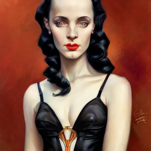 Image similar to a streamline moderne, art nouveau, multi - racial portrait in the style of charlie bowater, and in the style of donato giancola, and in the style of charles dulac. intelligent, expressive eyes. symmetry, ultrasharp focus, dramatic lighting, semirealism, intricate symmetrical ultrafine background detail.