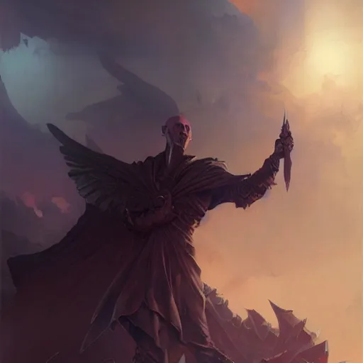 Prompt: lord morpheus king of dreams, grimdark matte fantasy painting, by greg rutkowski, by peter mohrbacher, by brom