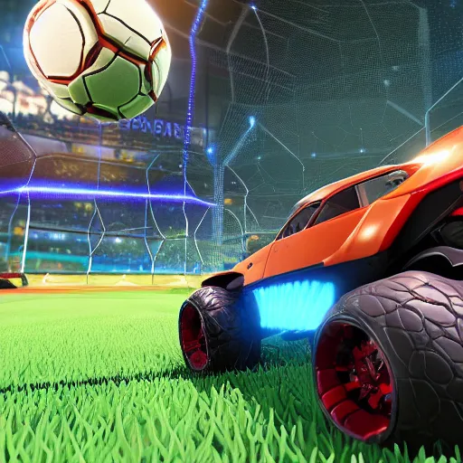 Prompt: Gameplay screenshot of Tyrion Lannister in Rocket League, Unreal Engine, 4k