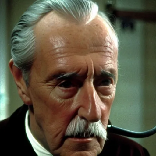 Prompt: Robert Hardy as Count Dooku from Star Wars