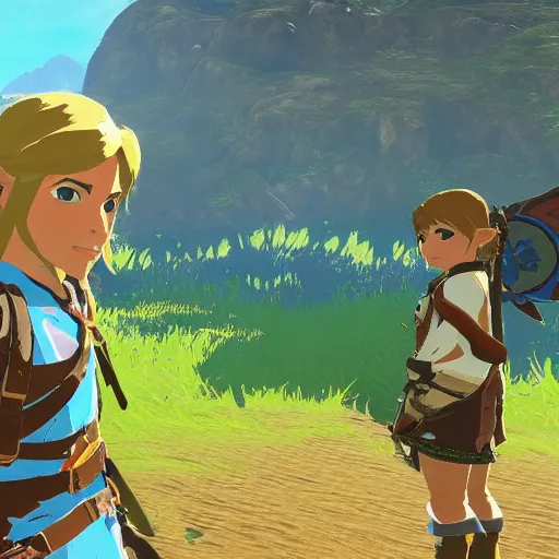 Image similar to real leaked breath of the wild 2 gameplay no fake