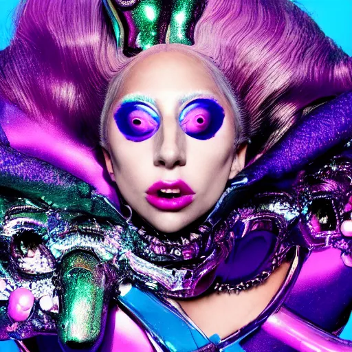 Prompt: lady gaga artpop act 2 album cover shot by nick knight, canon, highly realistic. high resolution. highly detailed. dramatic. 8 k. 4 k.