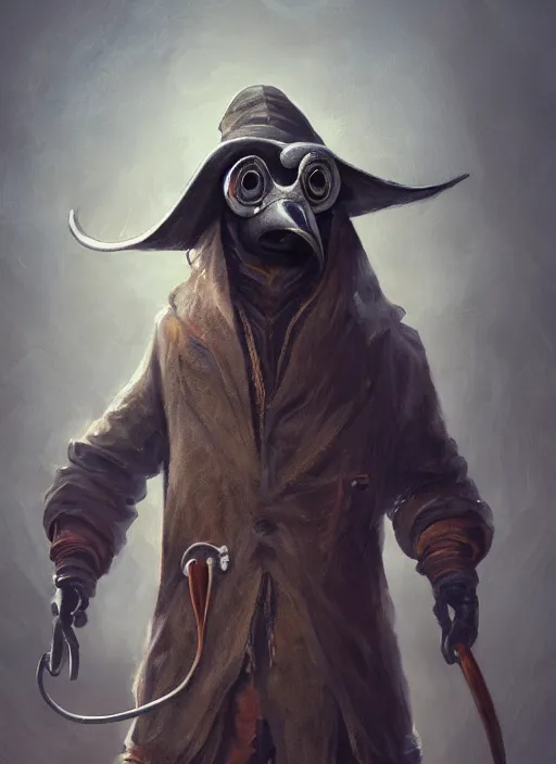 Prompt: detailed full body concept art illustration, plague style oil painting on canvas of an anthropomorphic capybara cowboy plague doctor in full intricate clothing, biomutant, dystopian, micro detail, octane render, 4K