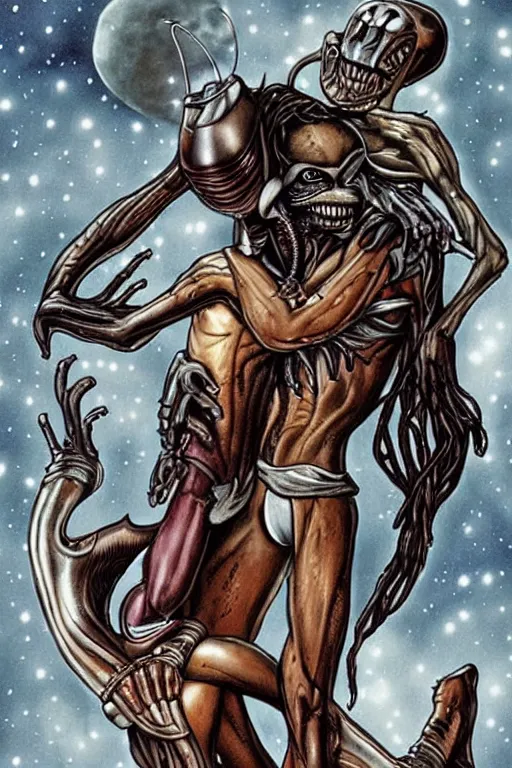 Image similar to alien & predator forbidden love