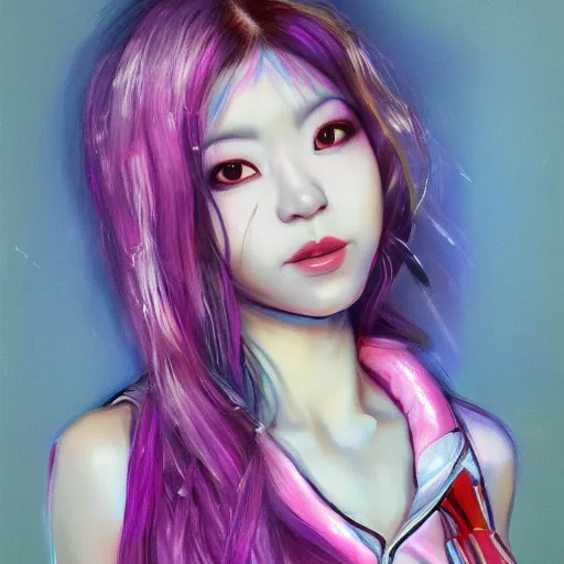 Image similar to realistic portrait of yasuho hiros, featured on artstation