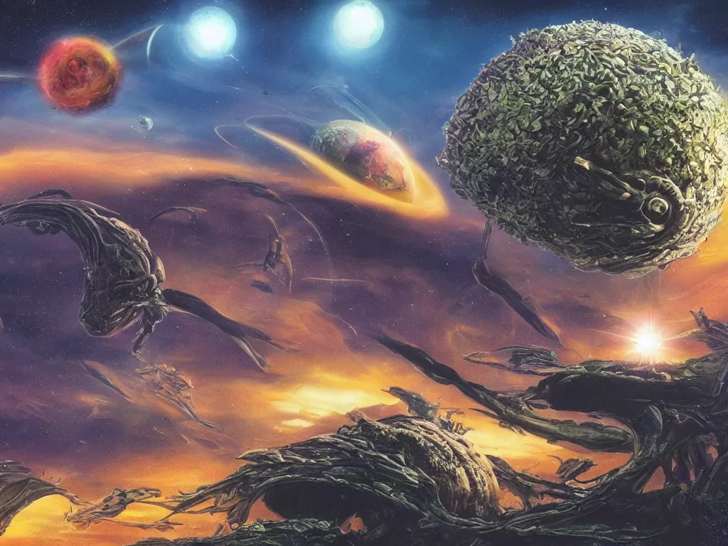 Planeta Alienígena Jogo Vídeo Digital Obra Arte Ilustração Conceito Estilo  Ilustração por ©NextMars #252570226