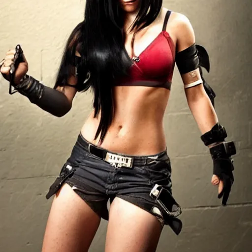 Prompt: tifa lockheart in real life