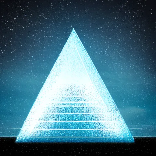 Prompt: big pyramid with blue glow lights and huge spaceship in sky, fog in background, realistic, 2 0 mm cinematic looking, drama, scary