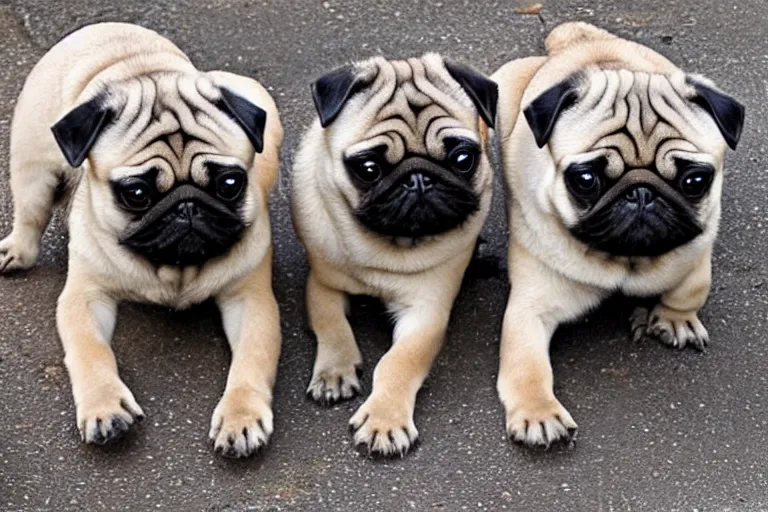 Image similar to a pug centipede, photo