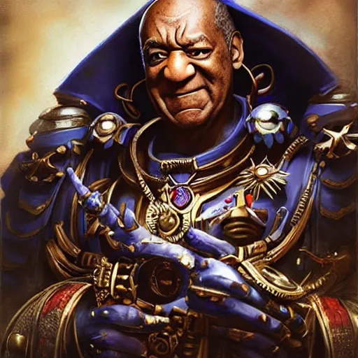 Image similar to Bill Cosby as the emperor of humanity from warhammer 40k made by stanly artgerm lau, wlop, rossdraws, james jean, andrei riabovitchev ,marc simonetti