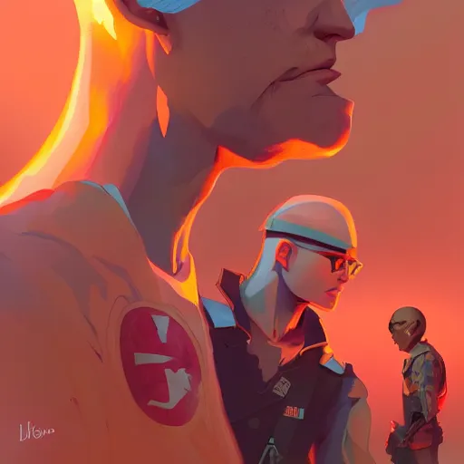 Image similar to hero world full metal jacket 1 9 8 7, behance hd by jesper ejsing, by rhads, makoto shinkai and lois van baarle, ilya kuvshinov, rossdraws global illumination