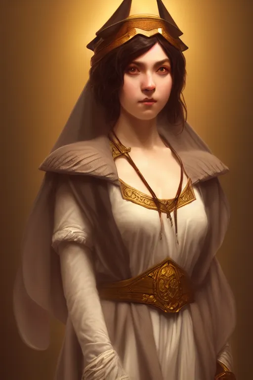 Image similar to a portrait of a wizard, bored, illustration, soft lighting, soft details, painting oil on canvas by Edmund Blair Leighton and Charlie Bowater octane render trending on artstation d&d characters, 4k, 8k, HD