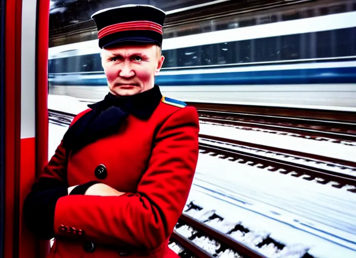 Image similar to train driver of the Russian Railways