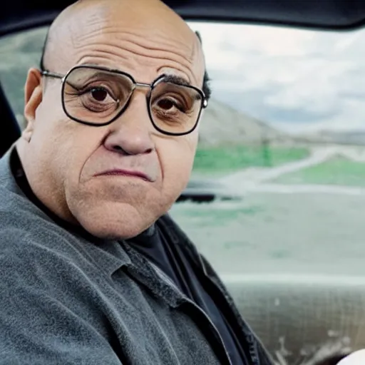 Image similar to still image of danny devito in breaking bad