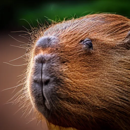 Image similar to capybara munching on gpus, studio lighting, professu photograph, taken by sony a 7 r, 4 k, depth of field, bokeh