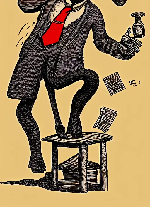 Image similar to snake oil salesman by Paolo Eleuteri Serpieri