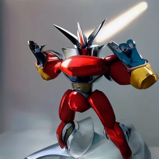 Image similar to photographic shot of grendizer, backlight