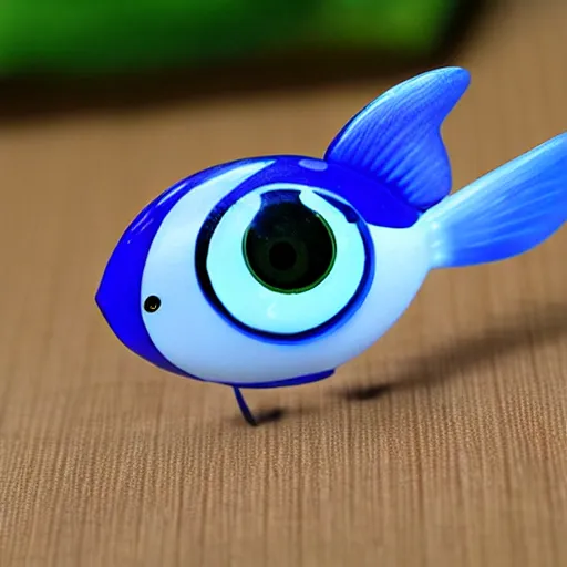 Prompt: chibi anime fish big eyes