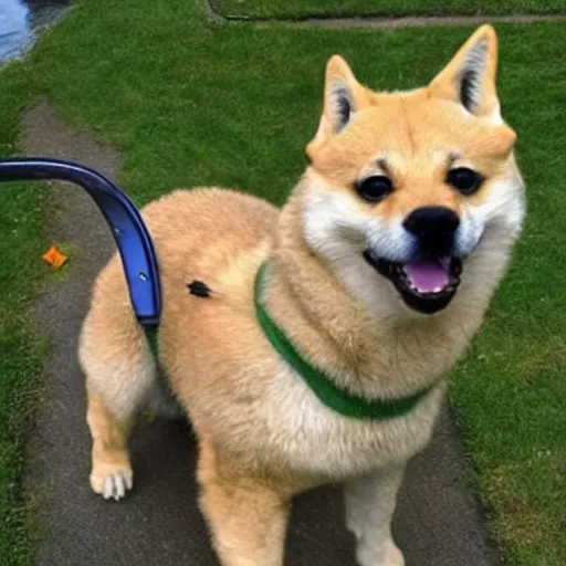 Prompt: doge is godzilla