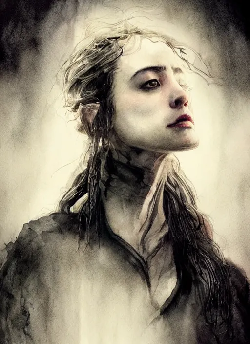 Image similar to portrait, Penny dreadful, watercolor, dramatic lighting, cinematic, establishing shot, extremely high detail, foto realistic, cinematic lighting, pen and ink, intricate line drawings, by Yoshitaka Amano, Ruan Jia, Kentaro Miura, Artgerm, post processed, concept art, artstation, matte painting, style by eddie mendoza, raphael lacoste, alex ross