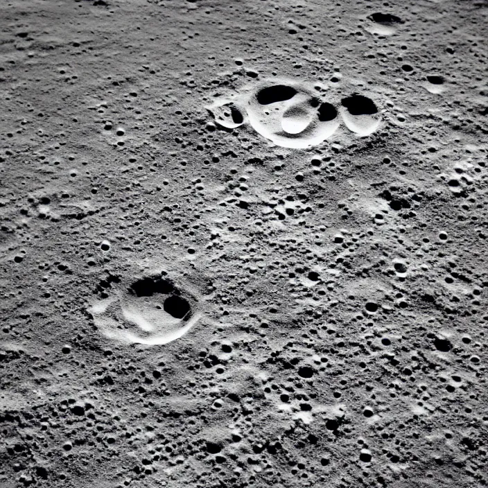 Image similar to wide angle view of the moon with punisher symbol embossed in the lunar surface