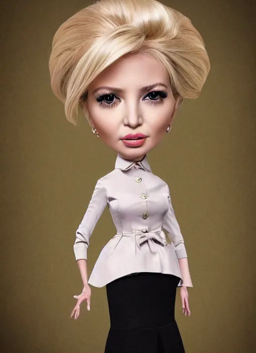 Image similar to ivanka trump as a mark ryden doll, detailed digital art, trending on Artstation