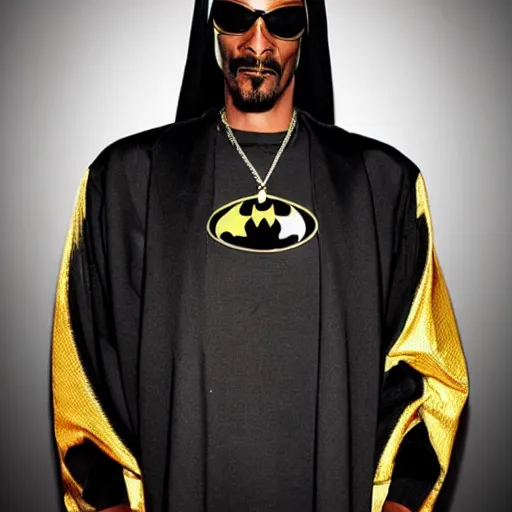 Image similar to snoop dogg as a batman