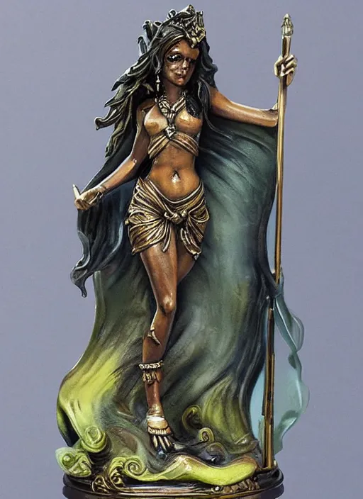 Prompt: Fine Image on the store website, eBay, Full body, 80mm resin detailed miniature of a Goddess