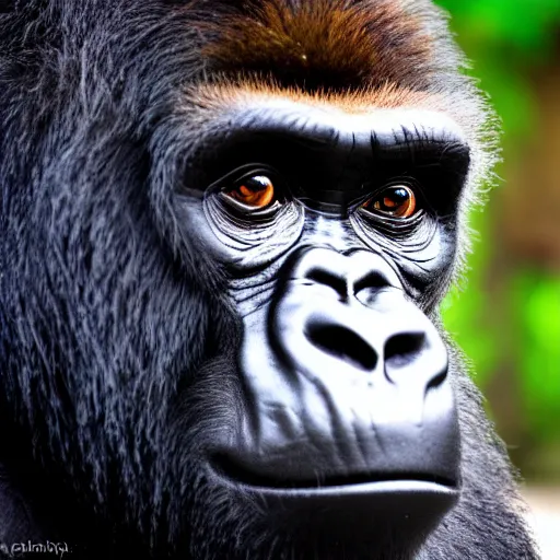 Image similar to a gorilla as rambo, 4 k, hyper realistic, dslr, high resolution, landscape, beautiful