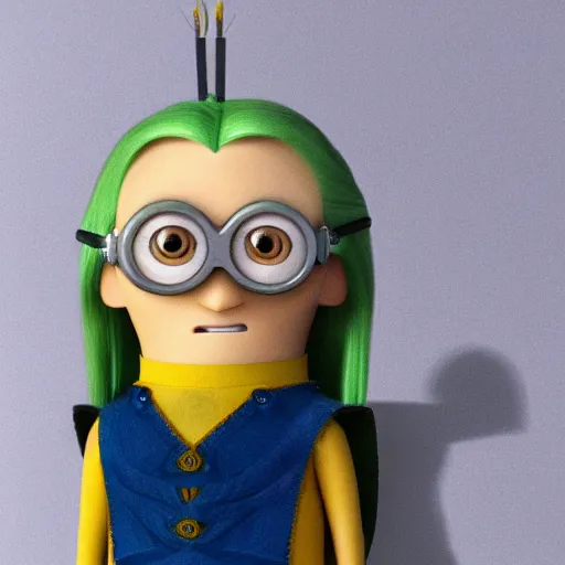 Image similar to legolas is a despicable me minion, intricate, 4k, photorealistic