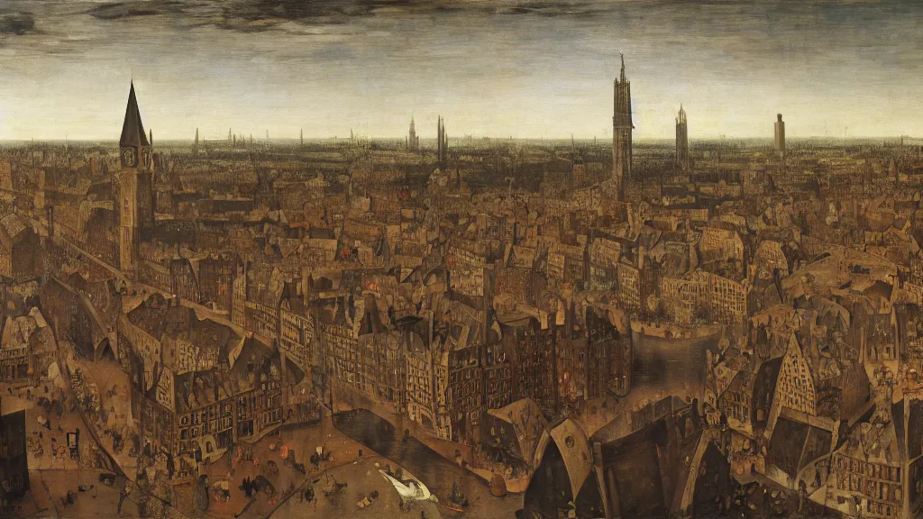 Prompt: victorian london, by pieter bruegel the elder, visual novel, perfectionism, volumetric light, contre - jour, scattering, lumen reflections, tornadic