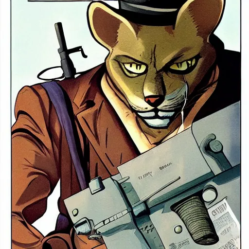 Prompt: blacksad