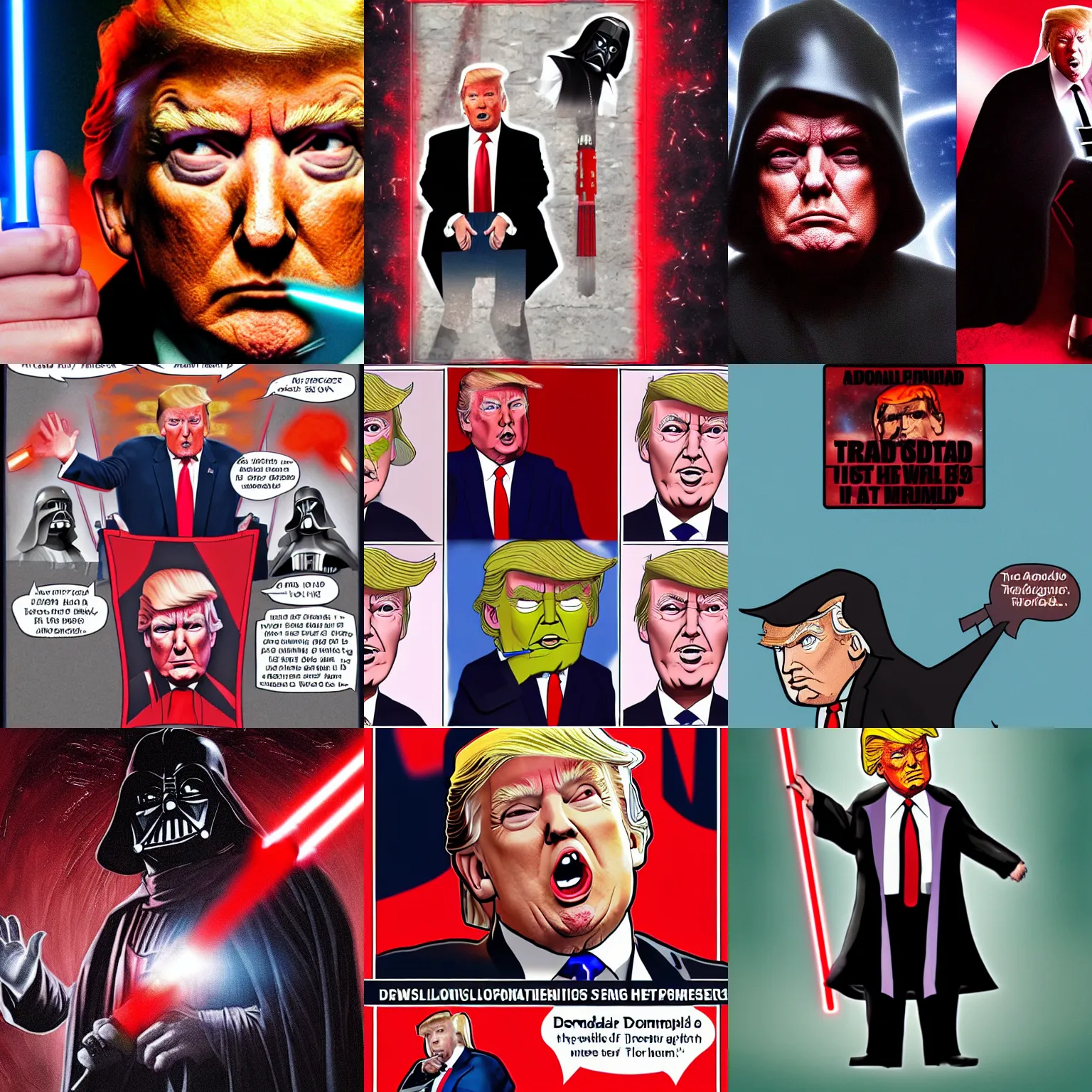 Prompt: Donald Trump as a Sith Lord
