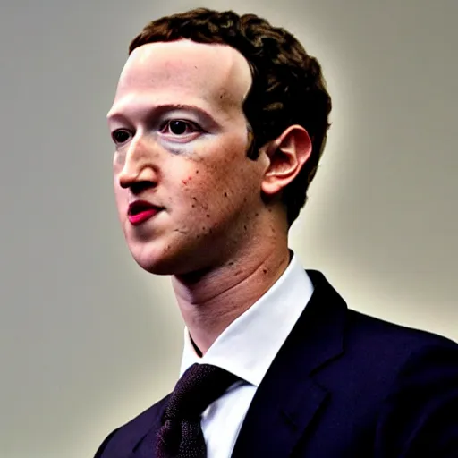 Image similar to mark zuckerburg with a small body. hyperrealistic photorealistic, detailed background, detailed features, radiant lighting