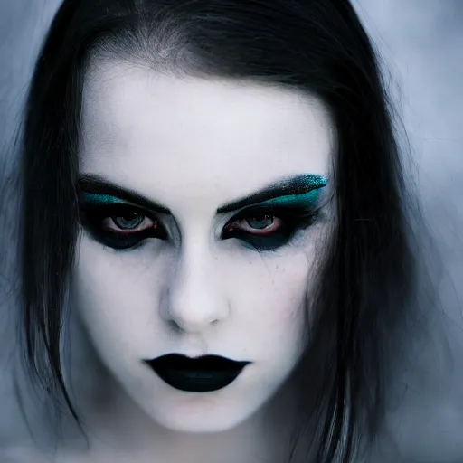Image similar to pale goth beauty, cinematic lighting, various refining methods, micro macro autofocus, ultra definition, award winning photo