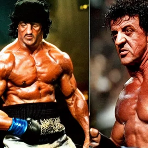 Prompt: sylvester stallone as rocky