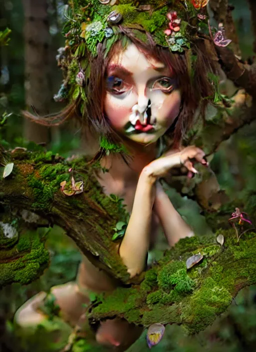 Prompt: cute forest fairy ultra realistic, concept art, intricate details, highly detailed, photorealistic, octane render, 8 k, unreal engine,