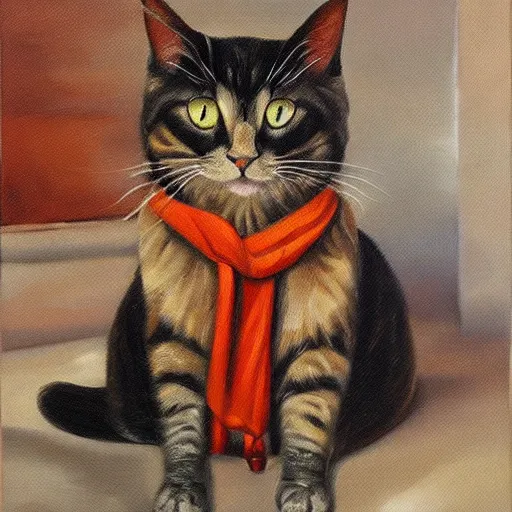 Image similar to hero Cat in oil paintings