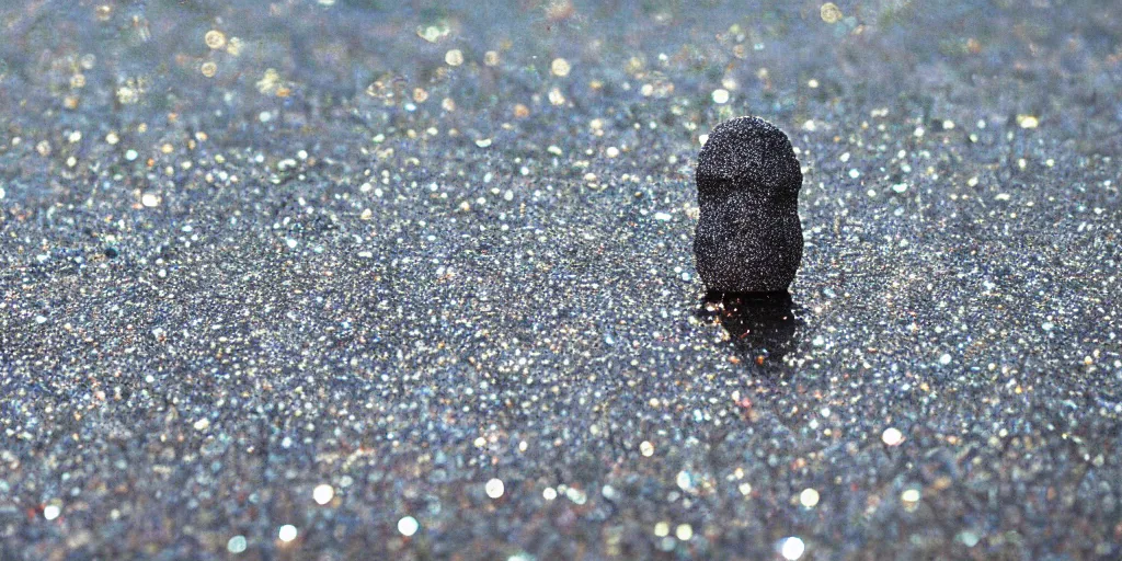 Prompt: glitter and droplets of clear water on beautiful skin, no face, no head
