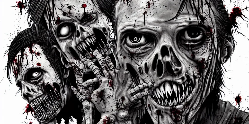Image similar to Zombie Walking Dead, trending on artstation, high quality, highly detailed